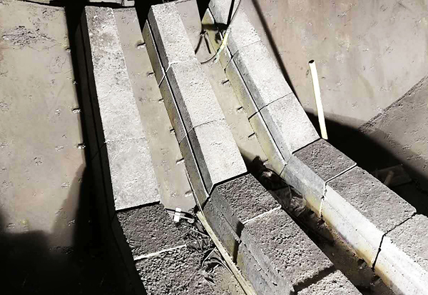 Construction site of prefabricated parts of rotary kiln