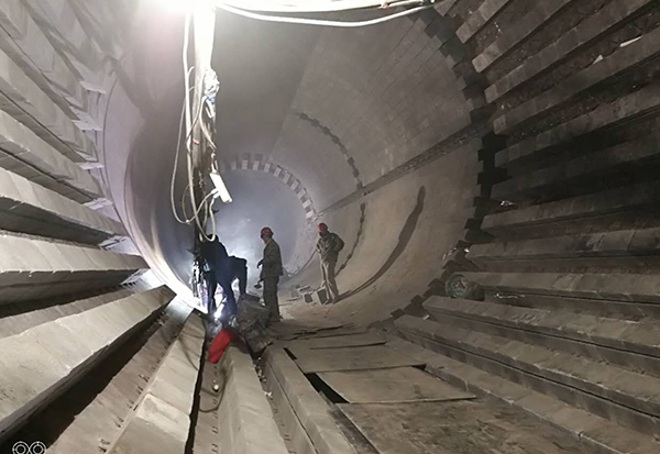 Rotary kiln construction case site